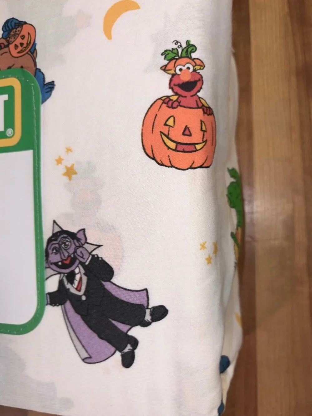 NEW Sesame Street 100% Cotton Halloween FULL Size Sheet Set BERT ERNIE COOKIE